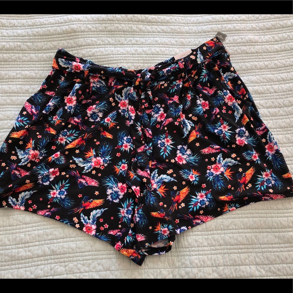 Knit shorts.